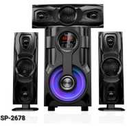 Saachi 3.1CH 10000watts AC/DC FM/BT/USB Sub Woofer System, Multi-Speaker Home Theatre System - Black