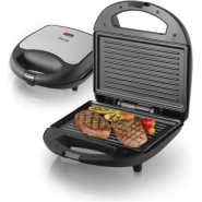 Saachi 2 Slice Sandwich Maker/Grill NL-SM-4659-BK with an Automatic Thermostat