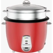 SPJ 2.2 Liters Rice Cooker With Steamer - Red