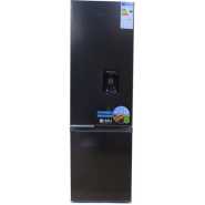 SPJ 369L Double Door Bottom Mounted Dispenser Refrigerator - Black