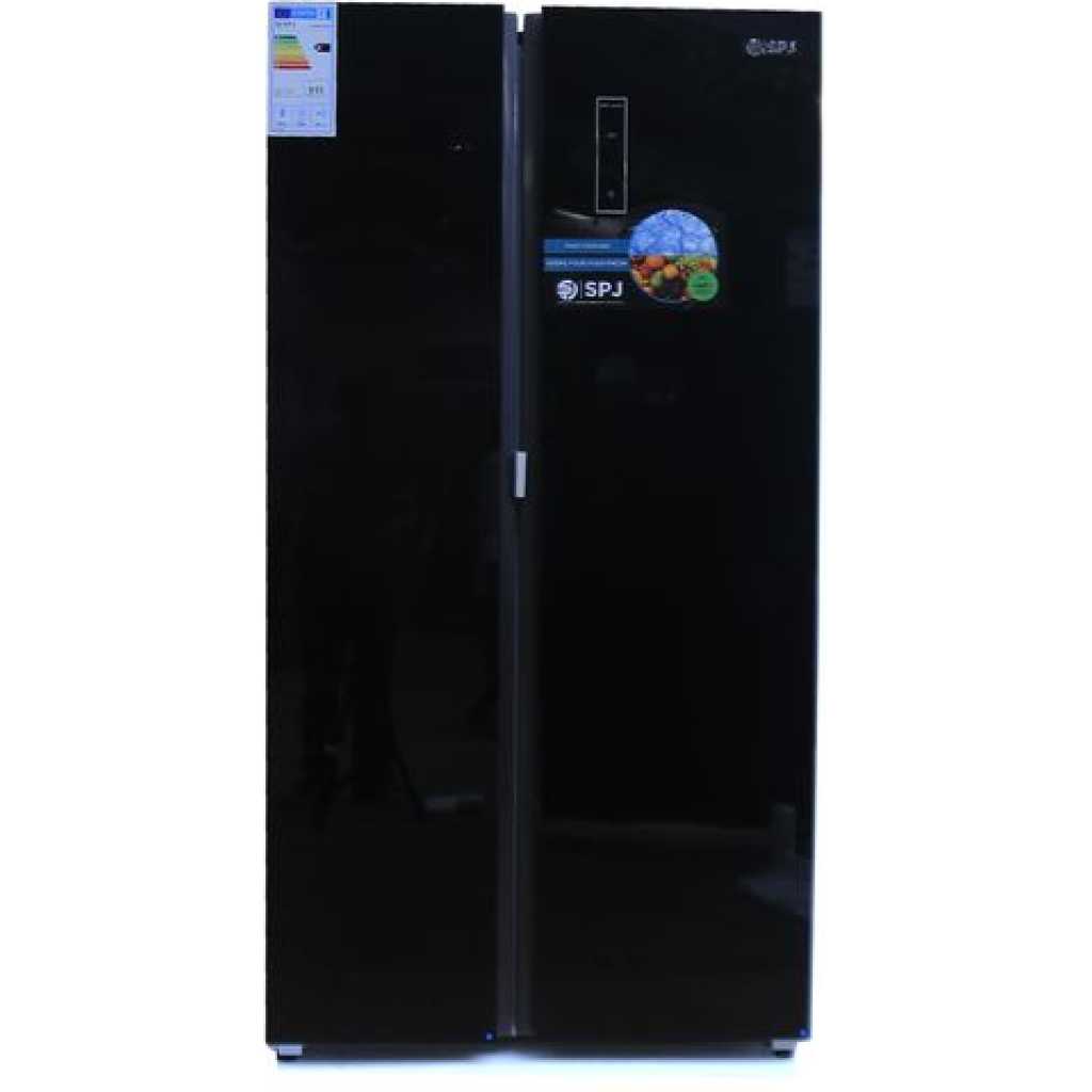 SPJ 719 Litres Side By Side Elegant French Door Refrigerator- Black
