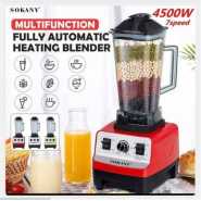 Sokany Commercial Blender Heavy Duty Smoothies Fruits & Ice Crusher 2 Litres- Red, White