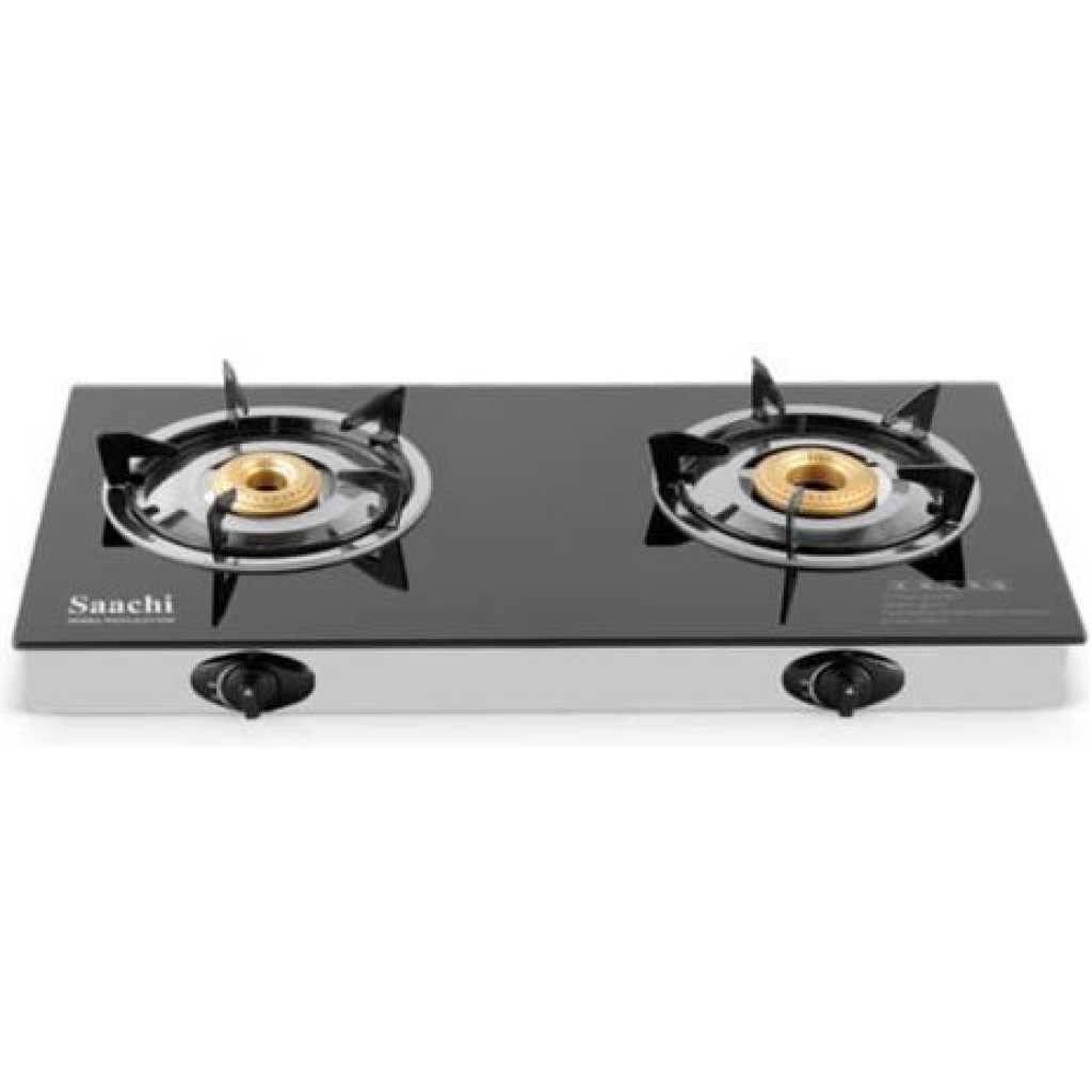 Saachi Double Burner Gas Stove NL-GAS-5248-BK - Black, Silver