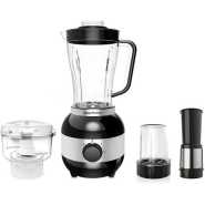 Hoffmans 4 In 1 Blender With Grinder Juicer Mill And Food Processor-Black