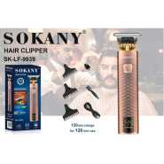 Sokany Rechargeable Hair Trimmer With Stainless Steel Blades And Led Display-Multicolour