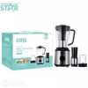 Winning star 3 In 1 Multifunctional Fruits Electric Blender Juicer - Silver/Black