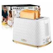 Sokany Elegant Design 2 Slices Bread Toaster -White