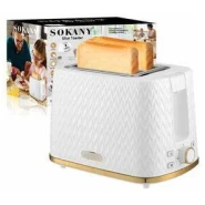 Sokany Elegant Design 2 Slices Bread Toaster -White