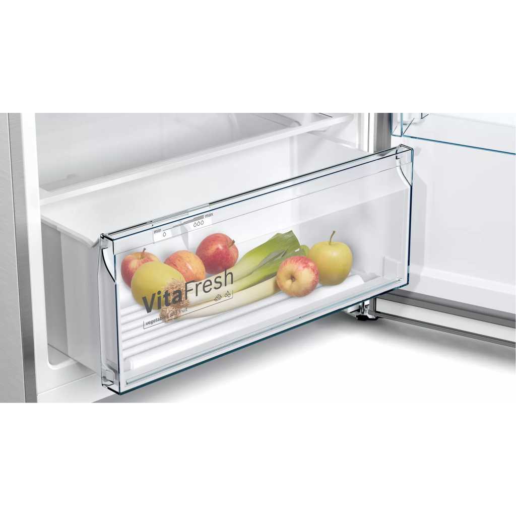 Bosch 430 Litre Freestanding No Frost 2-Door Top Freezer Refrigerator, KDN43N12N5