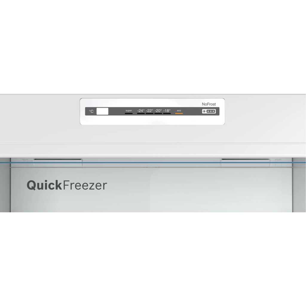 Bosch 430 Litre Freestanding No Frost 2-Door Top Freezer Refrigerator, KDN43N12N5