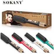 Sokany Hair Straightener Comb For A Professional Salon At Home-Multicolours