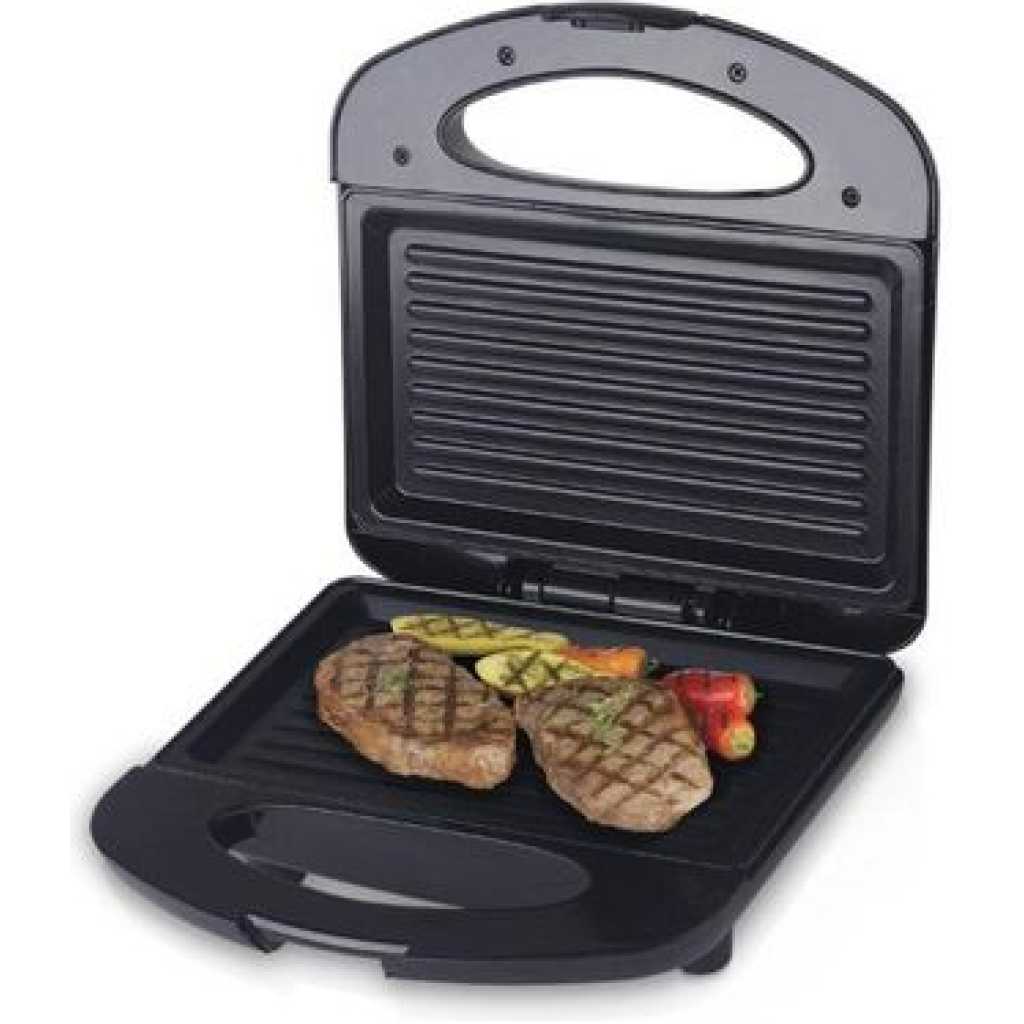 Saachi 2 Slice Sandwich Maker/Grill NL-SM-4659-BK with an Automatic Thermostat