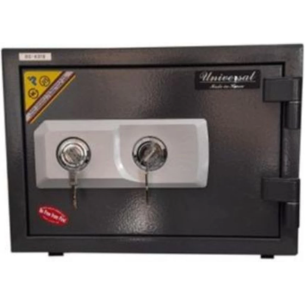 Universal Home Fireproof Safe For Money & Valuables Double Key Bs-K310 - Dark grey