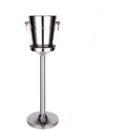 Commercial Stainless Steel Ice Bucket Stand Holder Wine Champagne Bucket Rack