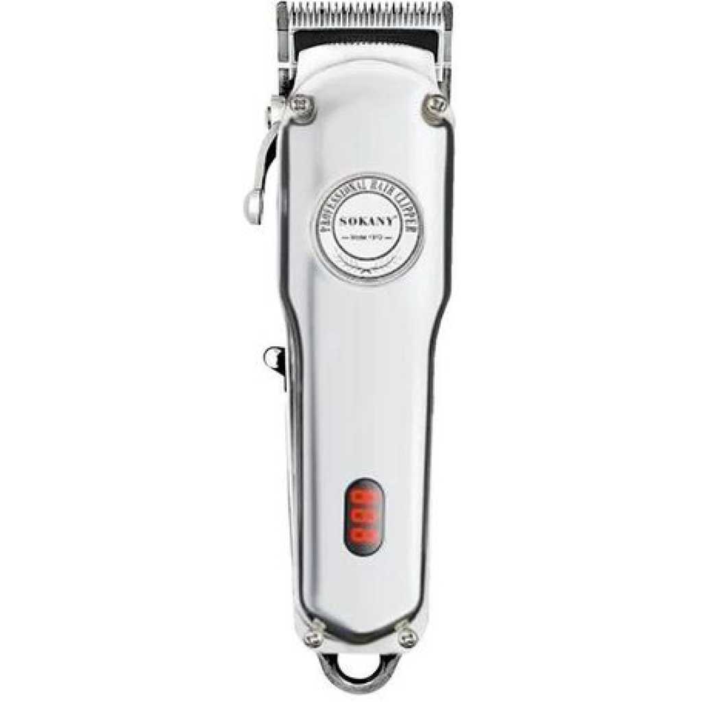 Sokany Heavy Duty Hair Beard Trimmer With High Grade Stainless Steel Blades-Silver