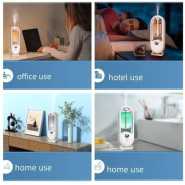 Wall Mounted Digital Display Air Freshener Aroma Diffuser Essential Oil Diffuser Auto Fragrance Dispenser Smell Eliminate Rechargeable Perfume Machine House Toilet Bathroom Remove Air Purifier Flowerdance Bedroom Household Home Living Toilet Deodorant