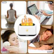 Oil Diffuser with Flame Light Air Aroma Humidifier for Home Large & Small Room,Office or Yoga