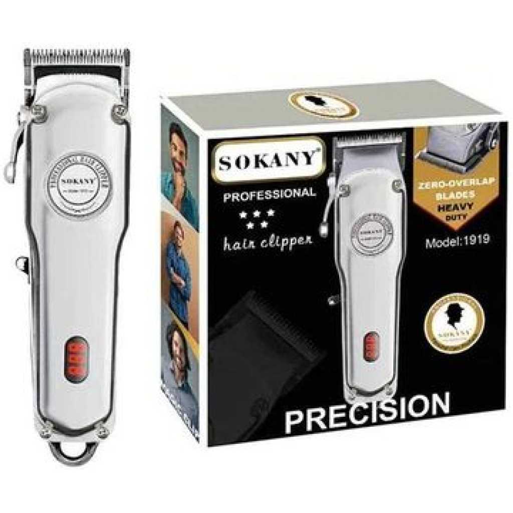 Sokany Heavy Duty Hair Beard Trimmer With High Grade Stainless Steel Blades-Silver