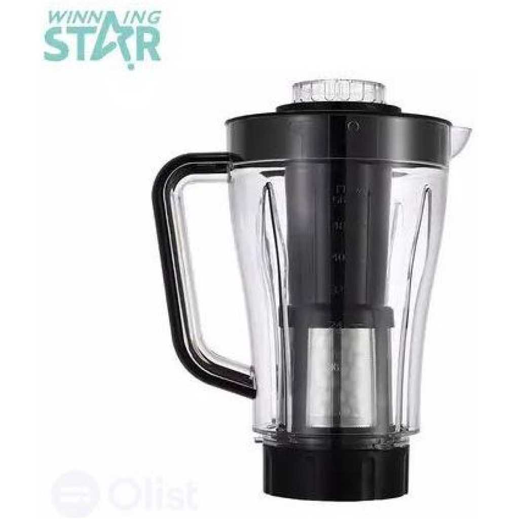 Winning star 3 In 1 Multifunctional Fruits Electric Blender Juicer - Silver/Black