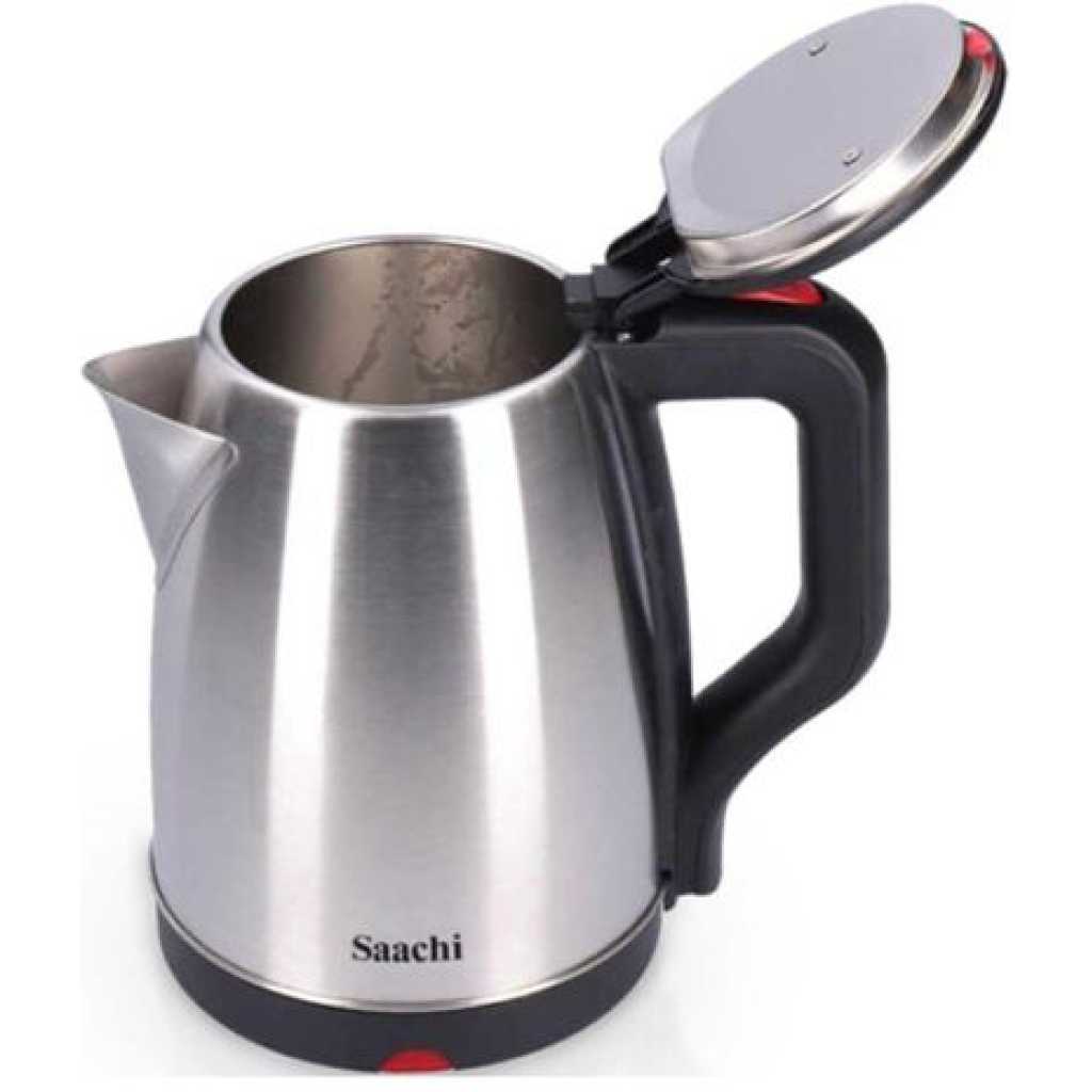 Saachi Original 2L Stainless Electric Kettle - Silver, Black & Red