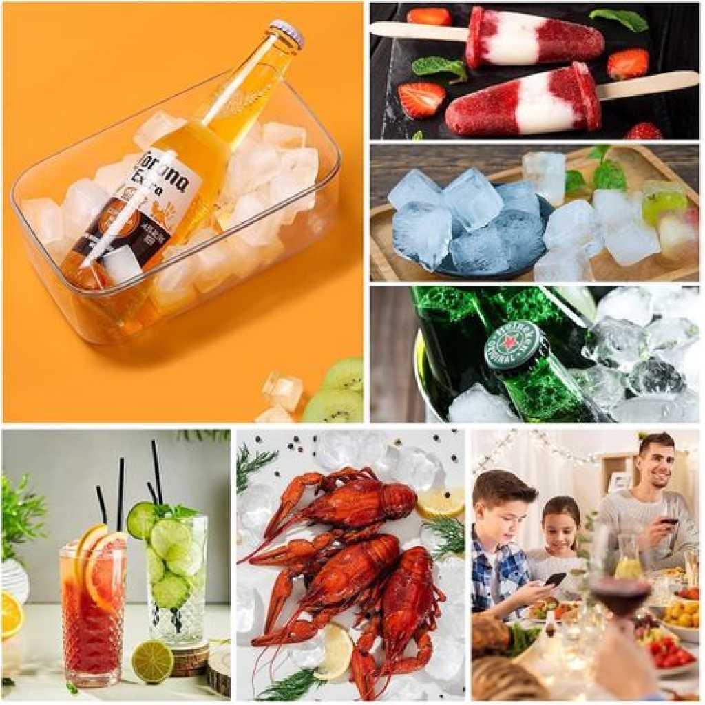 Ice Cube Trays, Easy-Release Silicone & Flexible 15-Ice Cube Trays With Spill-Resistant Removable Lid, BPA Free, For Cocktail, Freezer, Stackable Ice Trays With Cover