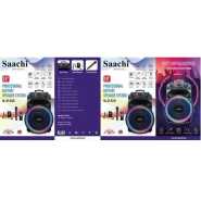 Saachi Professional Outdoor Trolly 18" Speaker Bluetooth/TWS/FM/LED Bundle With Wireless Mic
