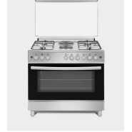 Duratek Cooker 90x60cm 4 Gas Burners And 2 Electric Plates, Wide Oven DTC9042STK