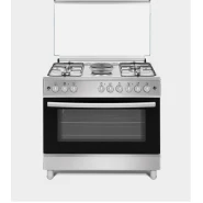 Duratek Cooker 90x60cm 4 Gas Burners And 2 Electric Plates, Wide Oven DTC9042STK