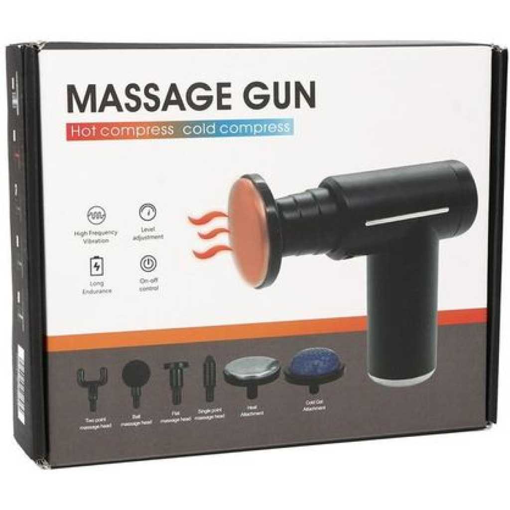 Long Endurance LCD Display Hot And Cold Compress Massage Gun Mini Fascia Gun Cold Fitness Electric Impact Gun Muscle Relaxant