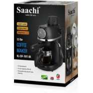 Saachi Coffee Maker NL-COF-7047-BK with 3.5 Bar Pressure - Black