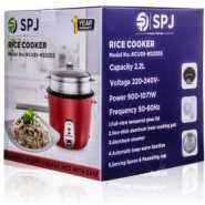 SPJ 2.2 Liters Rice Cooker With Steamer - Red