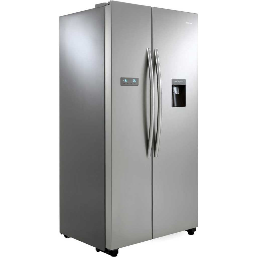 Hisense 740 Litre Side-By-Side American Fridge Freezer RC-74WS4SIB - Stainless Steel Look