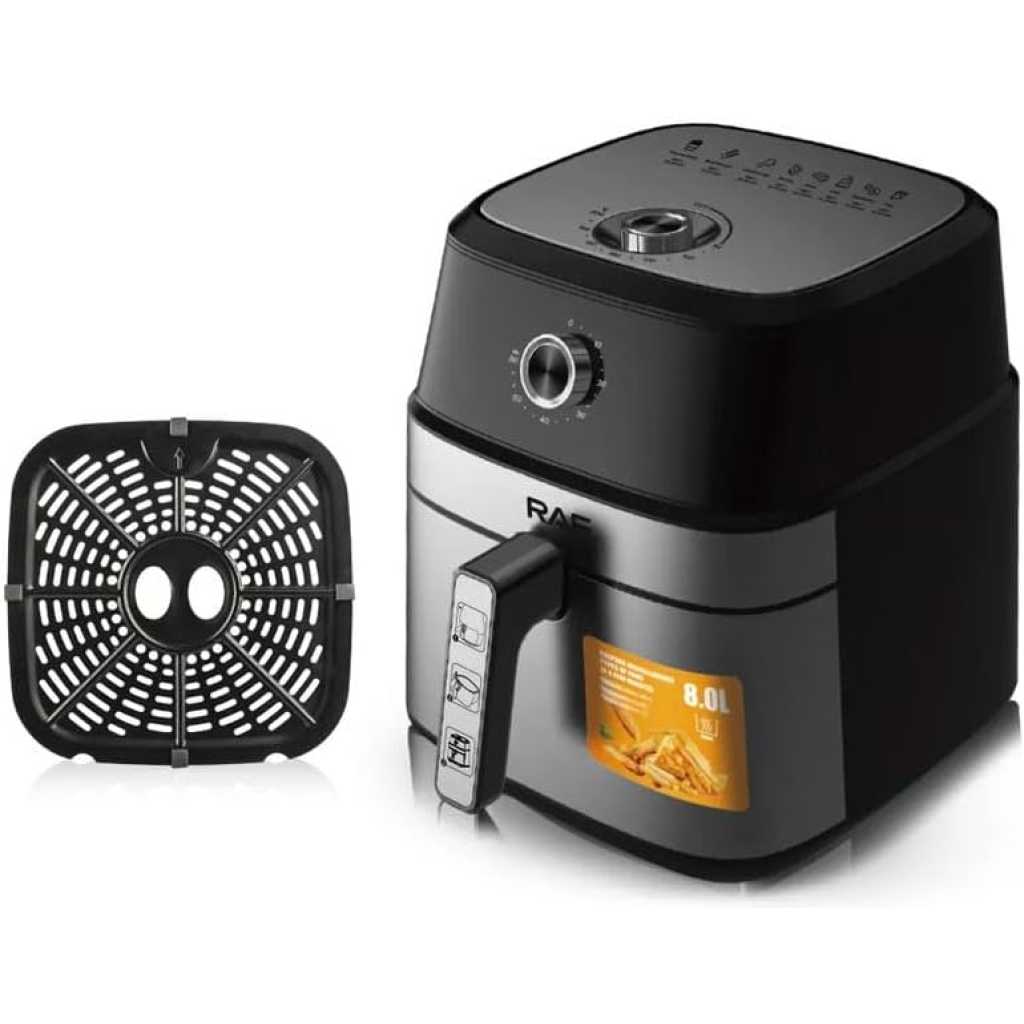 RAF 1800W 8L Manual Control Deep Cooking Oil Free 110V Air Fryer Smart Deep Fryer 220V Smart Air Fryers, R5319