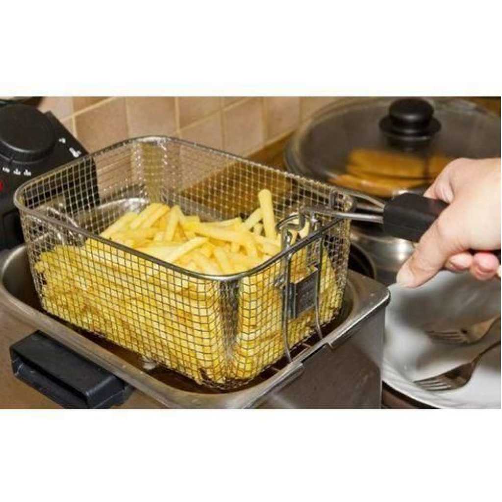 Sokany 3.5 Liters Electric Deep Fryer That Fries Food Fast-Silver