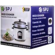 SPJ 1.8 Liters Rice Cooker With Steamer - White