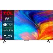 TCL 55-Inch UHD 4K HDR Google TV; Smart Android LED TV, Bluetooth, Youtube, Netflix, Prime Video, Google Play, Chromecast Built-In, With Inbuilt Free To Air Decoder - Black