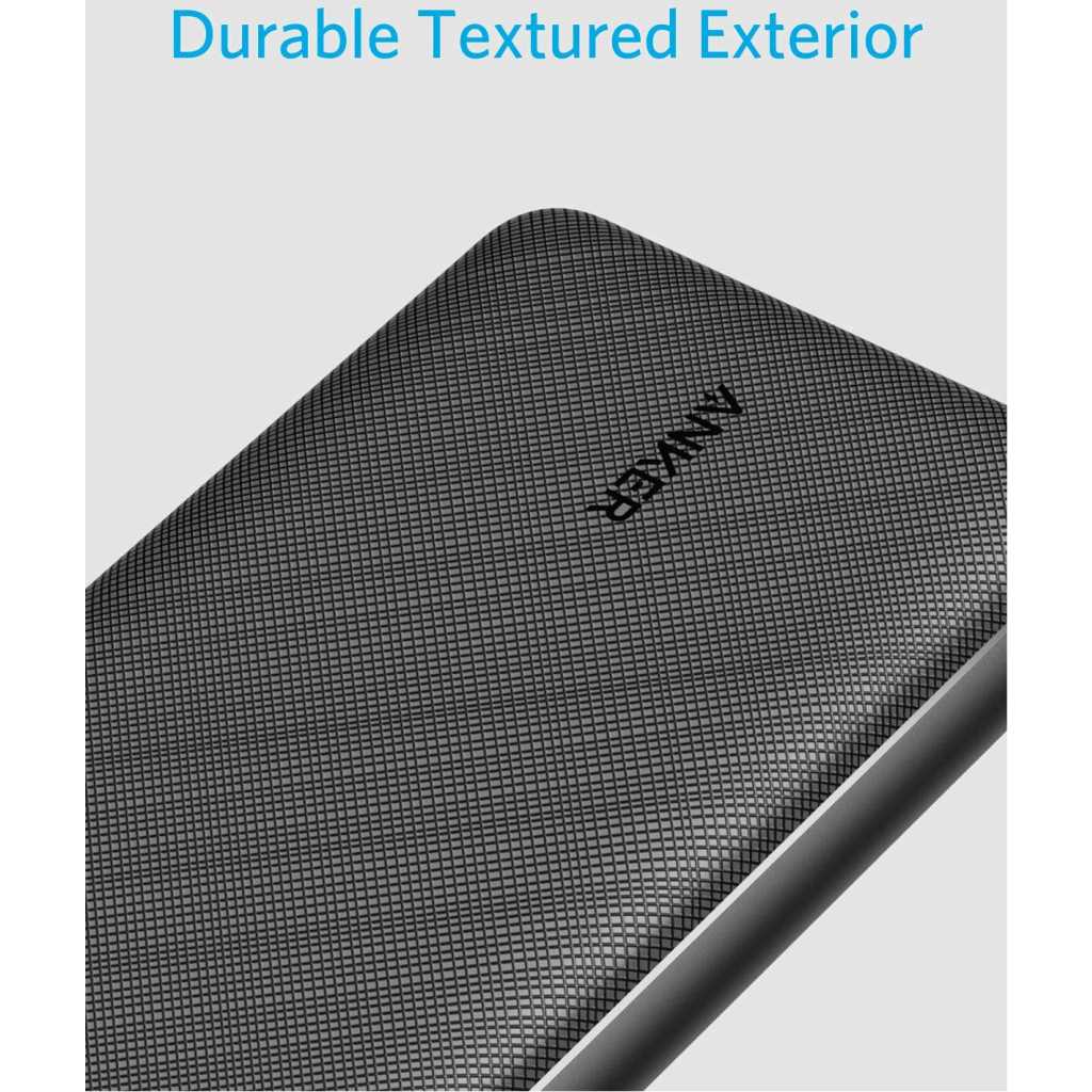 Anker 20000mAh Power Bank, PowerCore Essential Portable Charger with PowerIQ Technology and USB-C (Input Only), High-Capacity External Battery Pack Compatible with iPhone, Samsung, iPad, and More