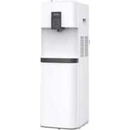 Midea Water Dispenser YL2037S-W; (Hot, Cold, Normal) Free Standing Top Loading Water Dispenser With Refrigerator, Child Safety Lock - White