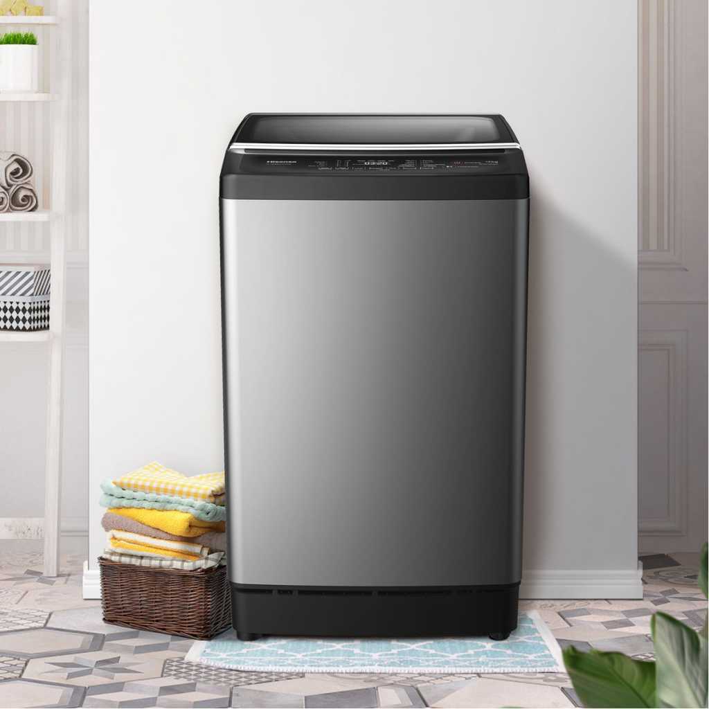 Hisense 14Kg Top Loader Washing Machine with LED Display WTJA1402T (Wash & Dry) - Titanium Grey