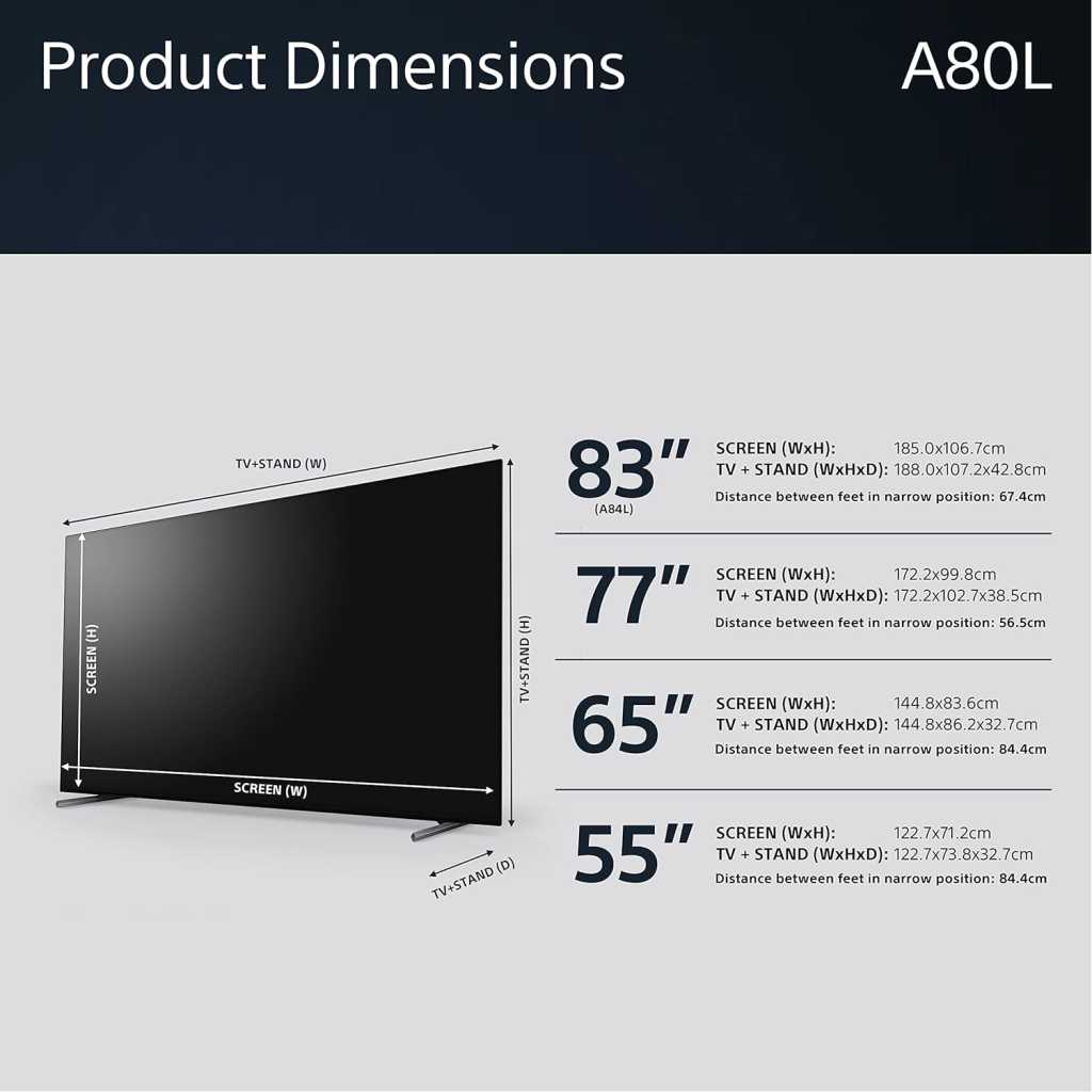 Sony BRAVIA 55 - Inch | KD-55X85L | Full Array LED | 4K HDR UHD | Google TV | ECO PACK | BRAVIA CORE | Seamless Edge Design | 2023 Model