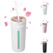 SHARE THIS PRODUCT Portable Mug Humidifier with LED Night Light for The Office Bedroom Cordless Humidifiers Air Humidifier for Baby Cool Mist with Night Light Waterless Auto-Off 300ml