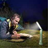 Outdoor Flashlight-Camping Light-Rechargeable Folding Learning Eye-protection LED Desk Lamp- Stepless Dimming, Bright Small Flashlight, IP65 Impermeable Suitable for Bedroom, Study Room Torch