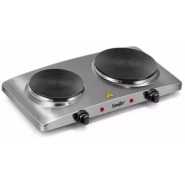 Sonifer Double Electric Hot Plate Cooking Stove Cooker- Silver