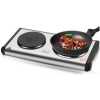 RAF Double Cooking Heater Electric Stove Cooking Hot Plate Electric Cook 2500w- Silver