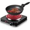 RAF Electric Ceramic Stove 1000 W cooking hot plate with temperature control overheat protection electric cooker- Black