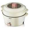 RAF 7 Plus 5 Litres Multipurpose Non-Stick Electric Hot Pot Stew Steamer Saucepan Frying Pan Cooker - Cream