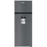 SPJ 270 Litres Fridge; Double Door Top Mount Freezer Defrost Refrigerator With Dispenser - Silver
