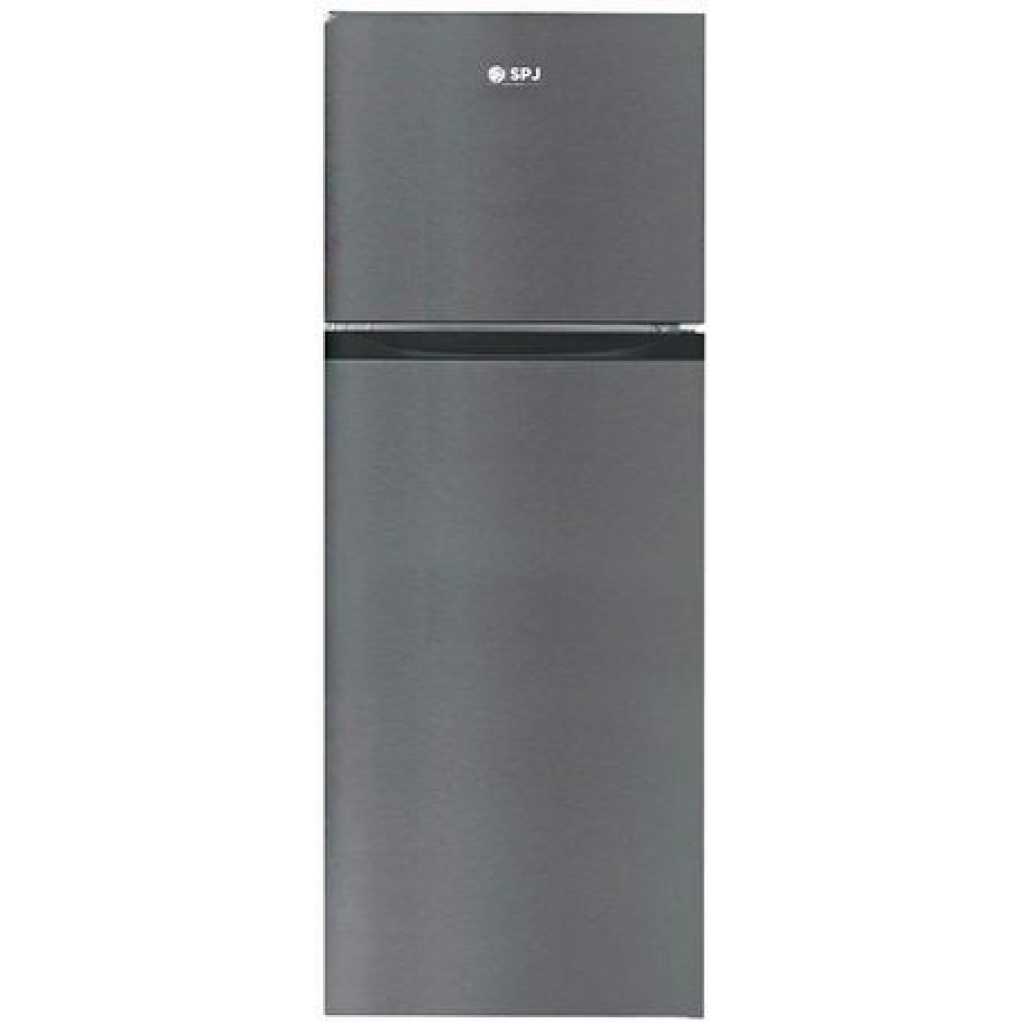 SPJ 160 Liters Fridge, Double Door Top Freezer Defrost Refrigerator – Silver