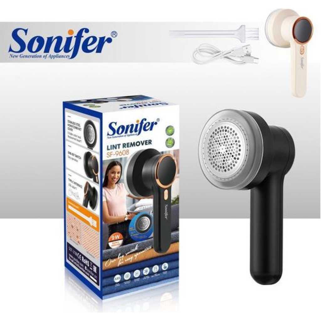 Sonifer Lint Remover for Clothes, High Range Battery-Operated Lint Shaver for All Types of Clothes, Fabrics, Blanket- Multicolor