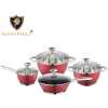 4 Pcs Stainless Steel Cookware Set with Lid Cooking Pots Saucepans Set